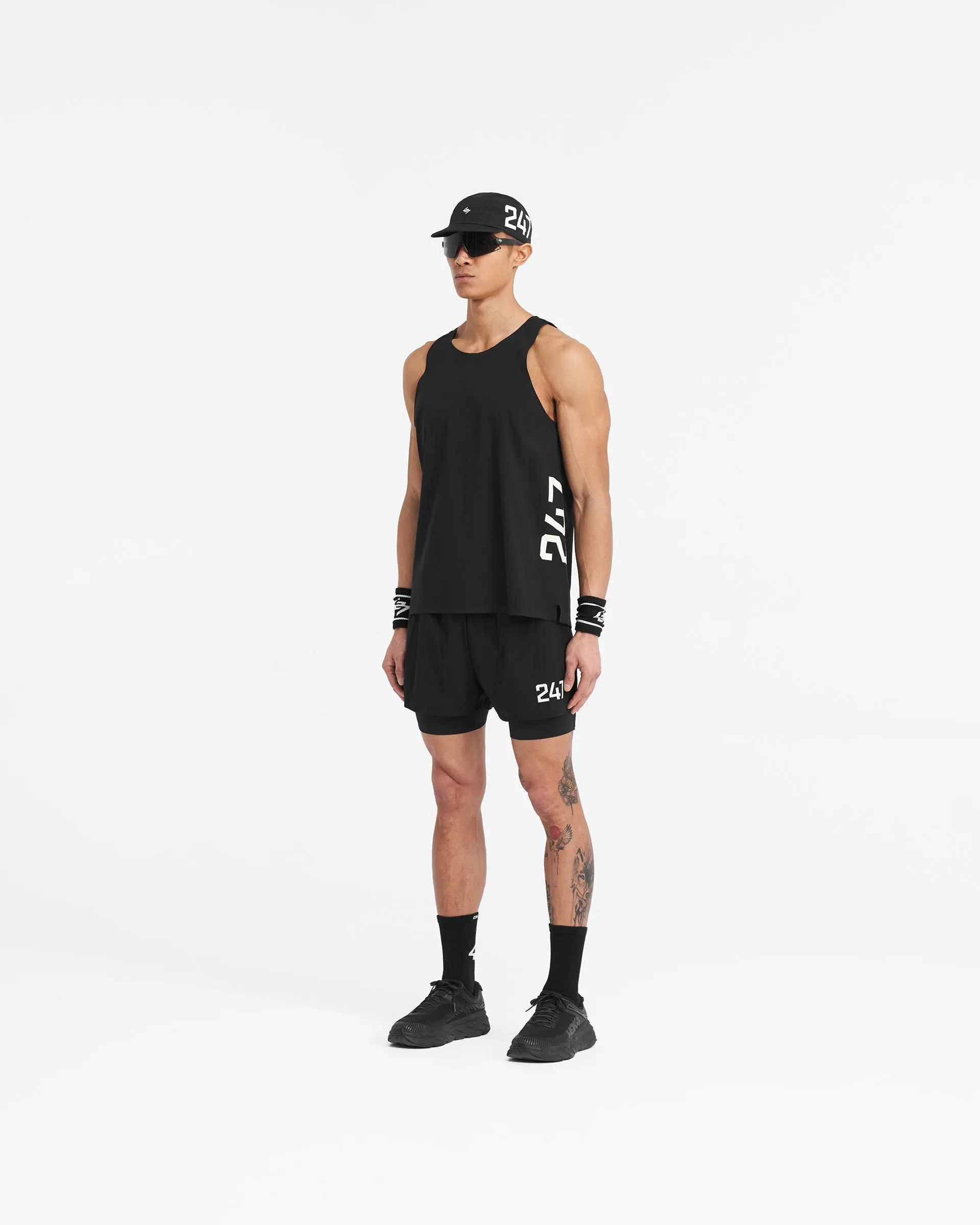 247 Singlet - Jet Black