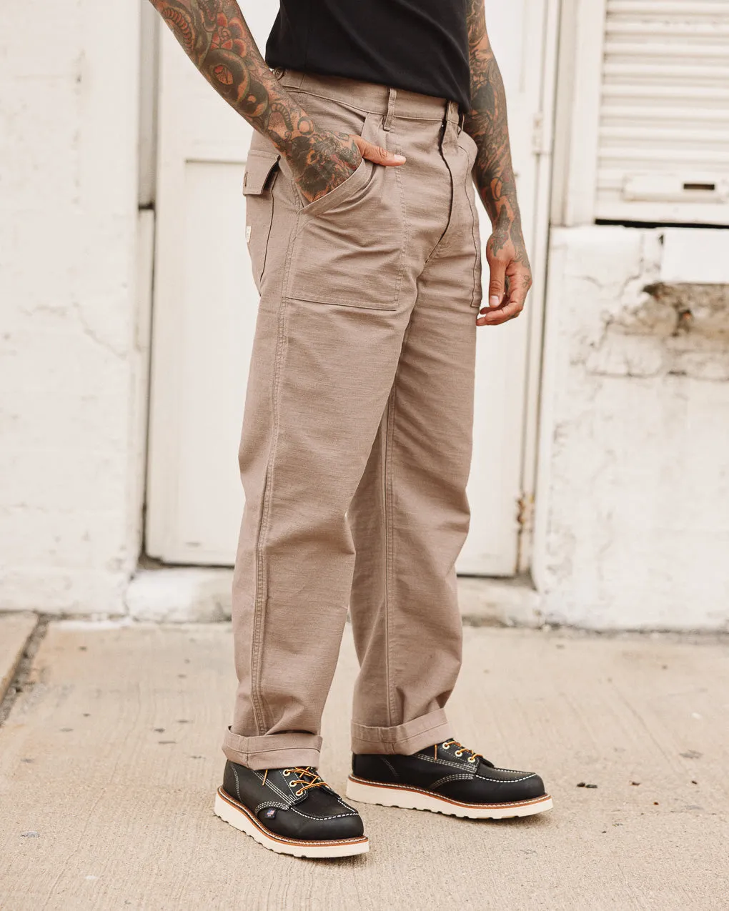 304 Service Sateen Fatigue Pants - Taupe