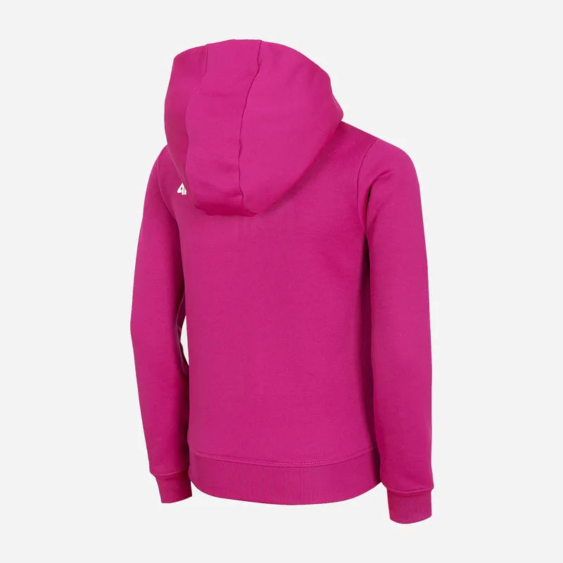 4F Girl Revolution Printed Zip Magenta Hoodies 624