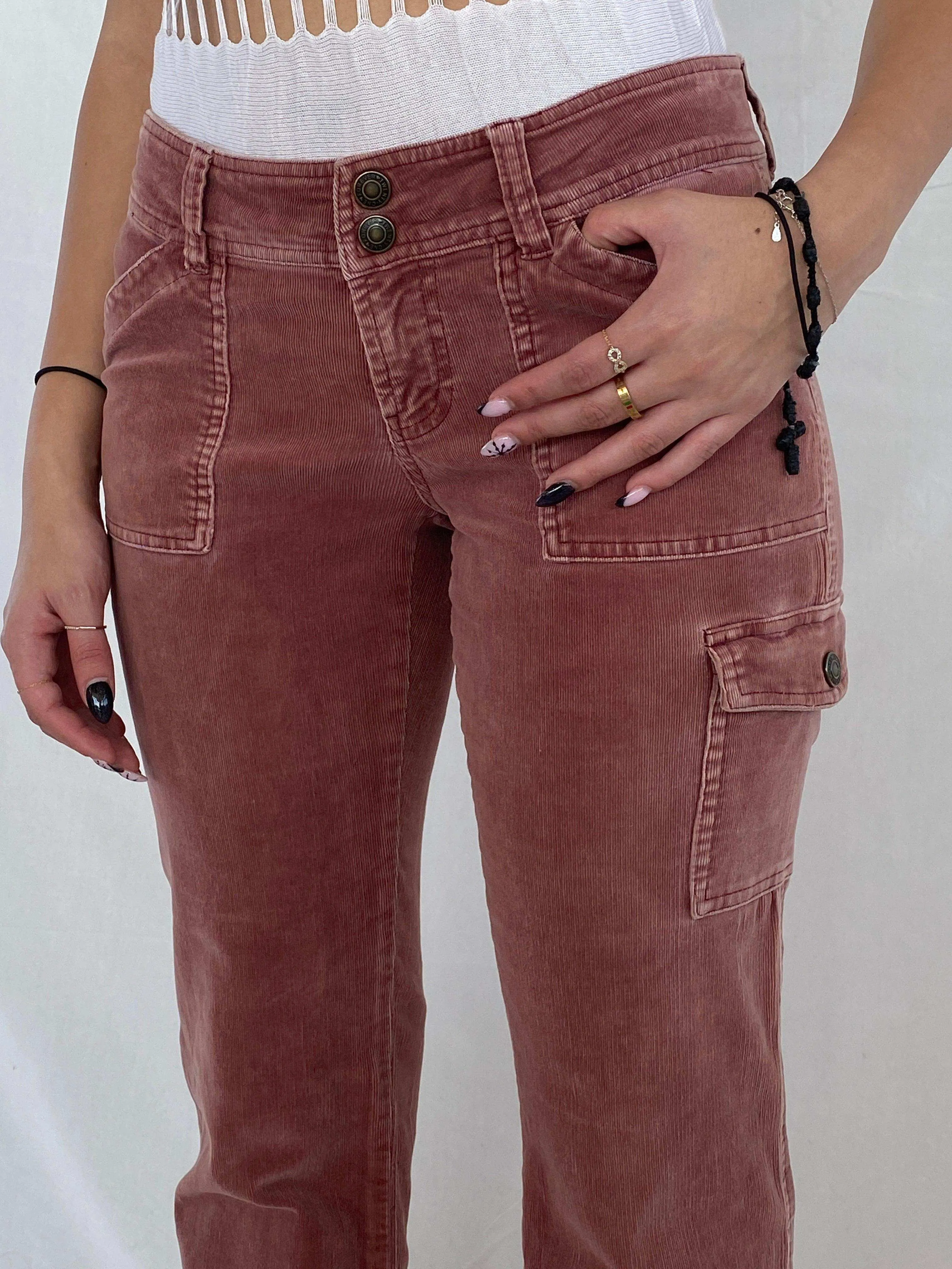 90s/00s Forever 21 Low Rise Flare Corduroy Pants