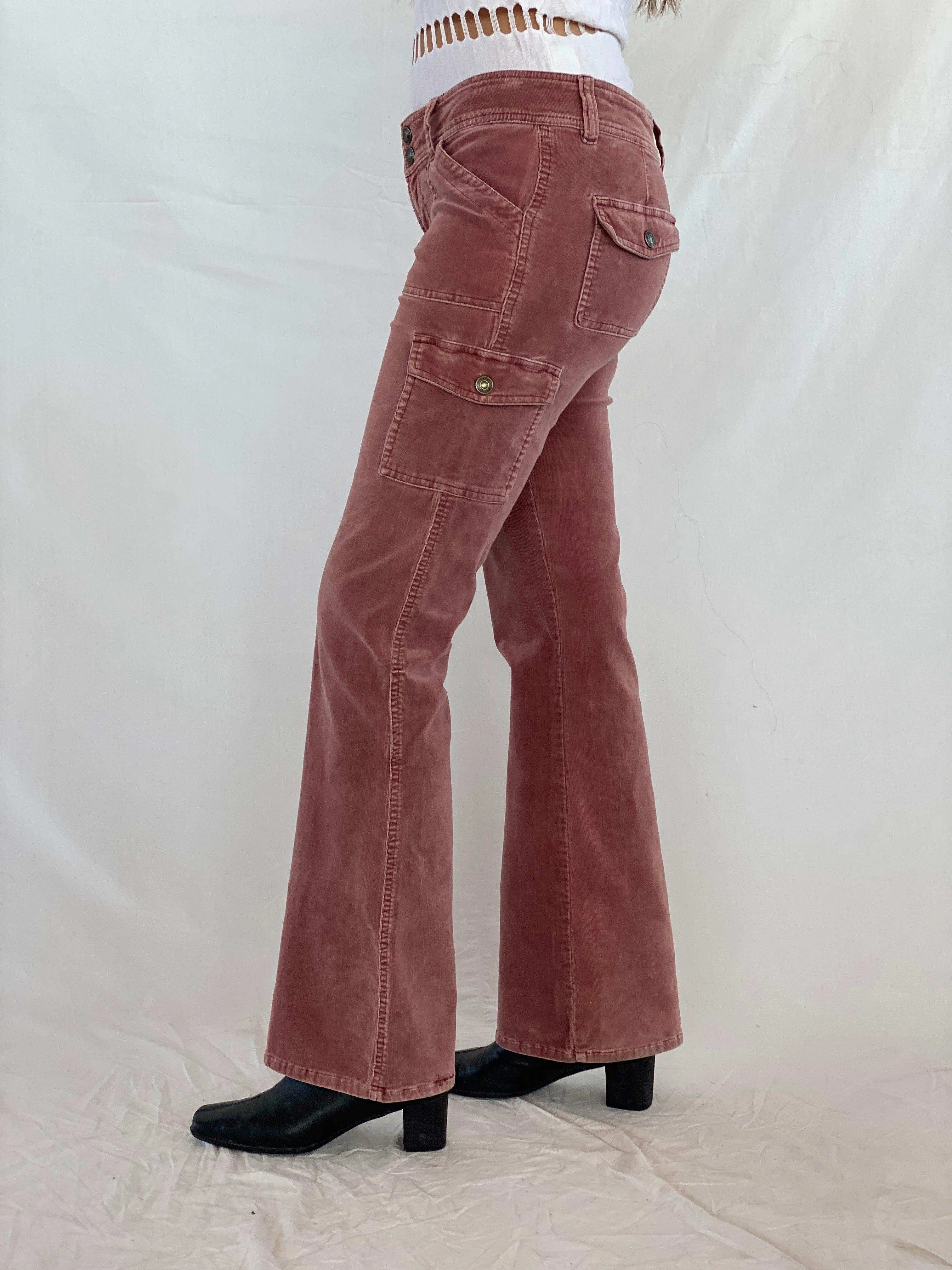 90s/00s Forever 21 Low Rise Flare Corduroy Pants