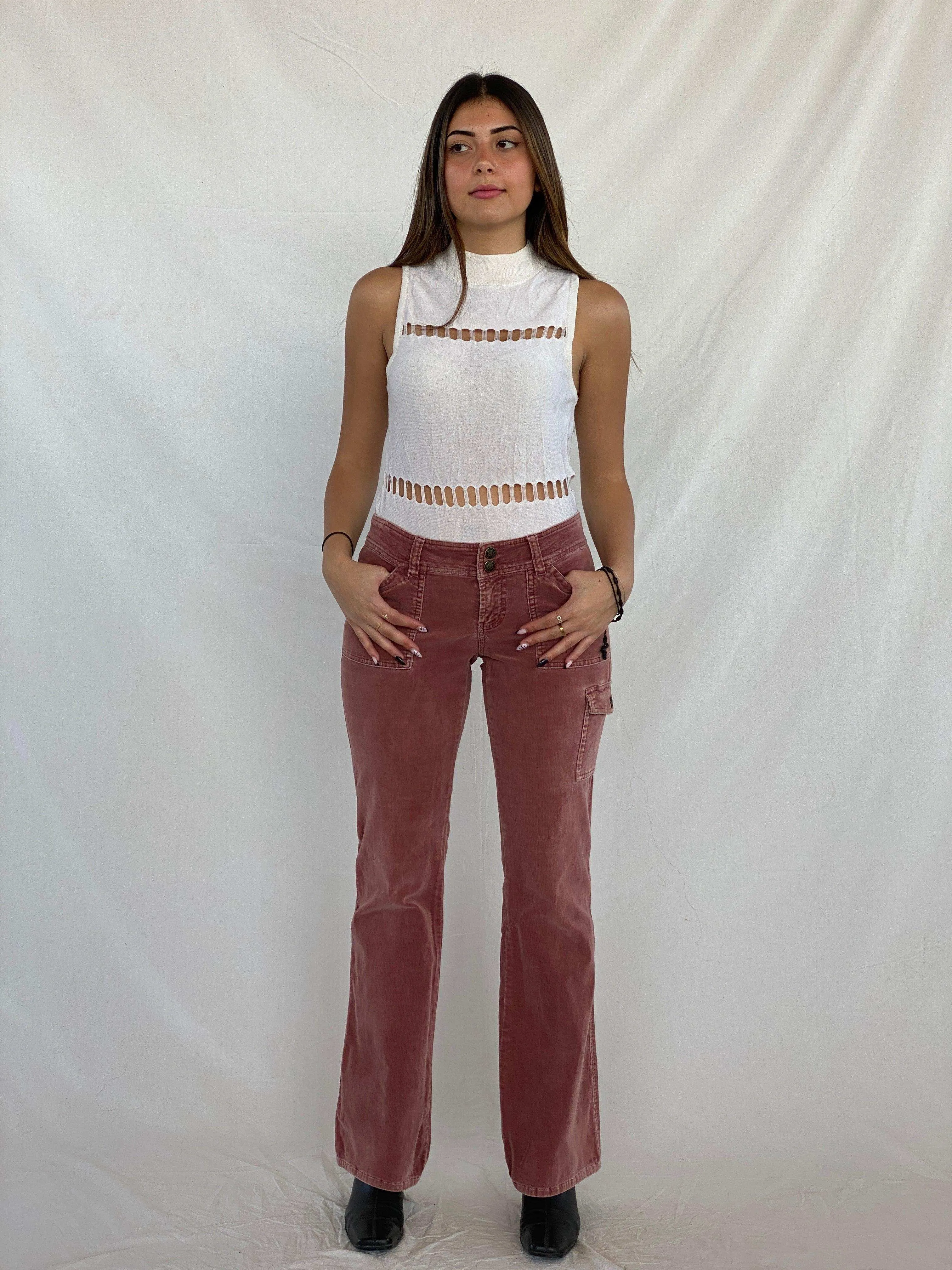 90s/00s Forever 21 Low Rise Flare Corduroy Pants