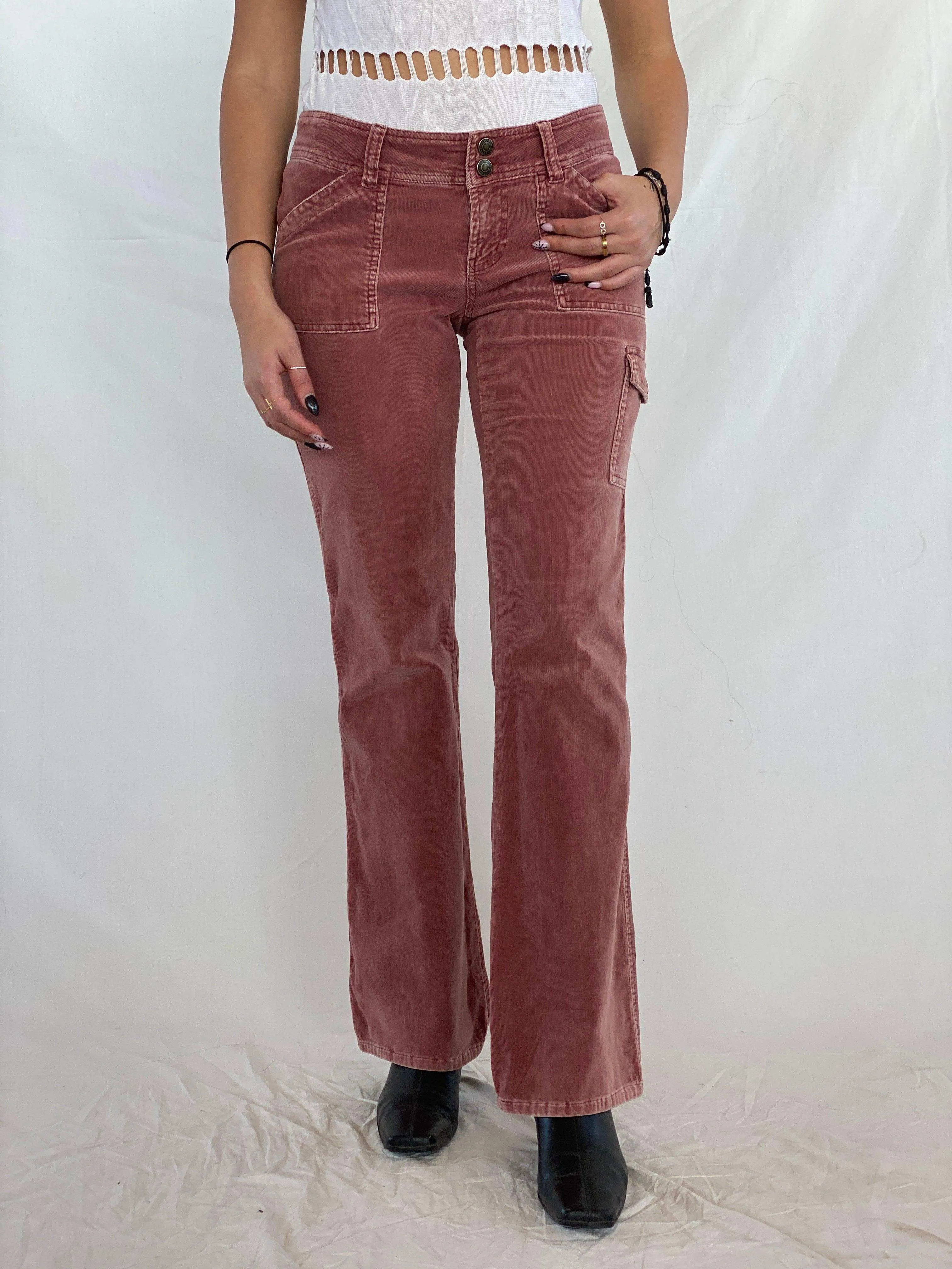 90s/00s Forever 21 Low Rise Flare Corduroy Pants