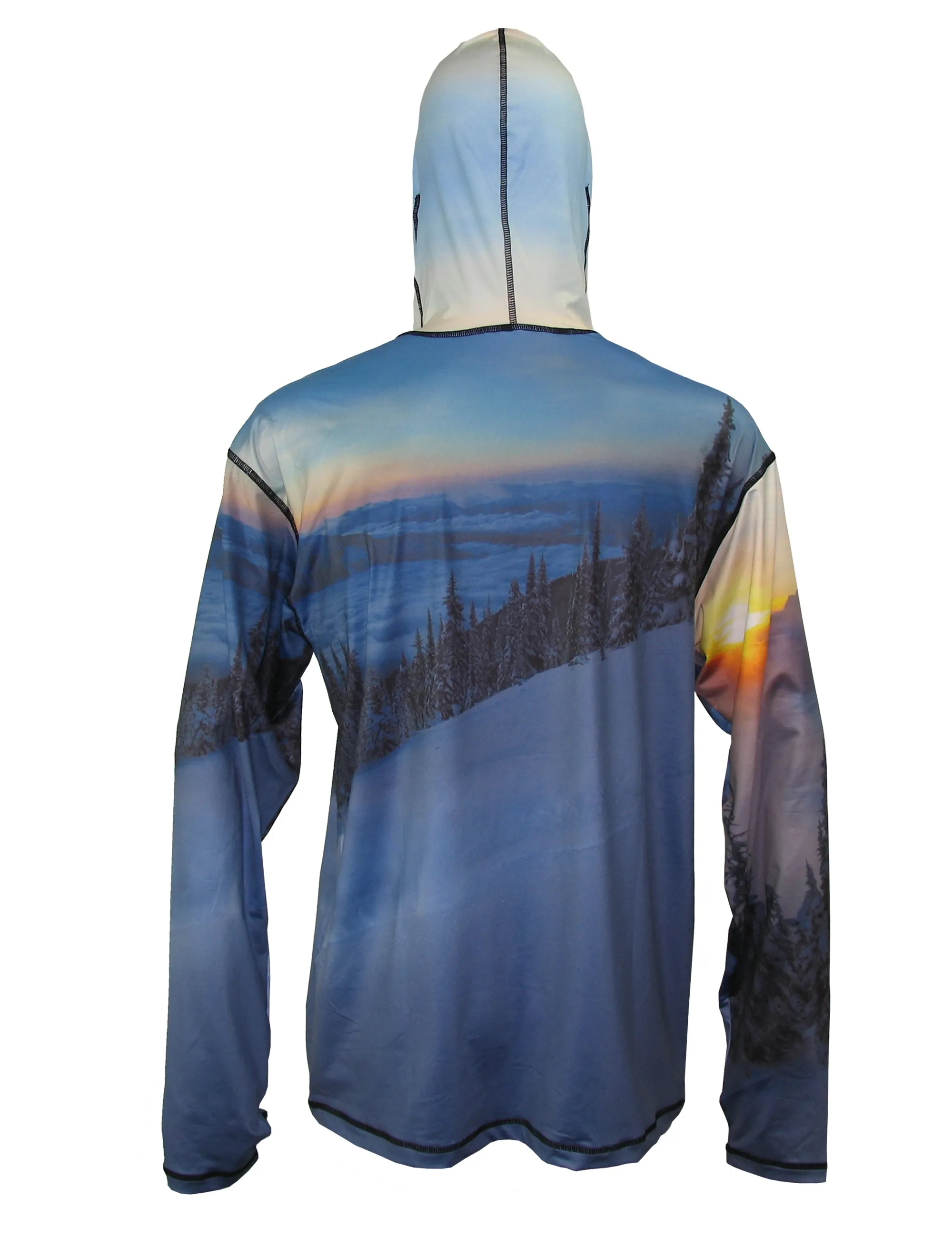 Above The Clouds Lightweight Mountain Graphic Hoodie