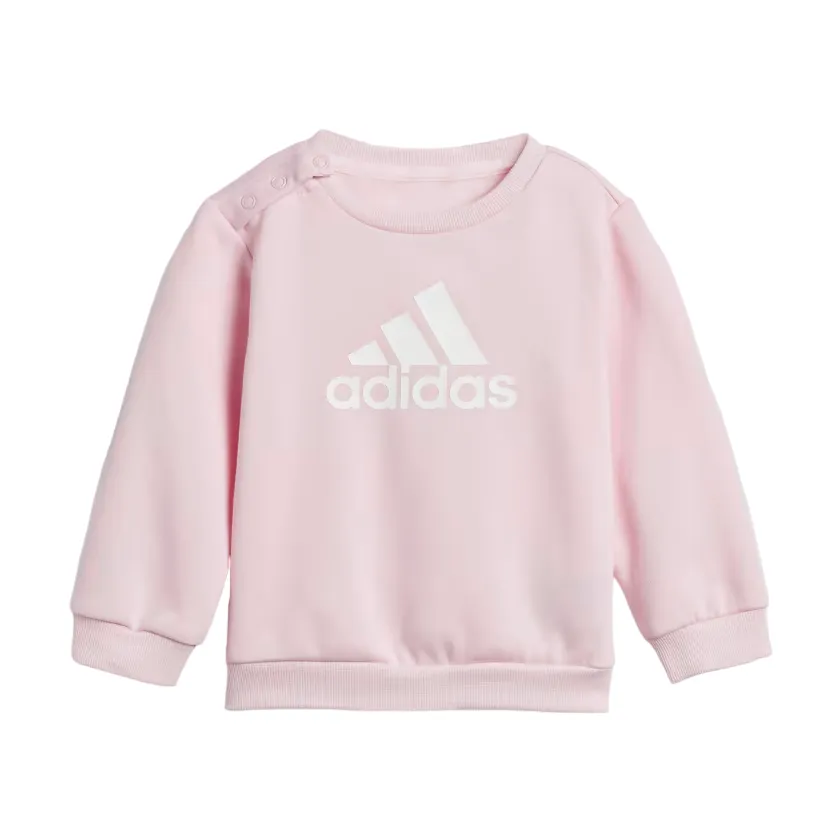 Adidas Essentials 3 Stripes children's tracksuit IJ8856 pink-plum