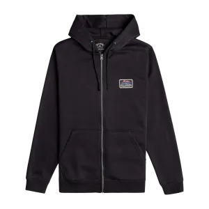 Adventure Division Walled Zipped Hoodie in Black