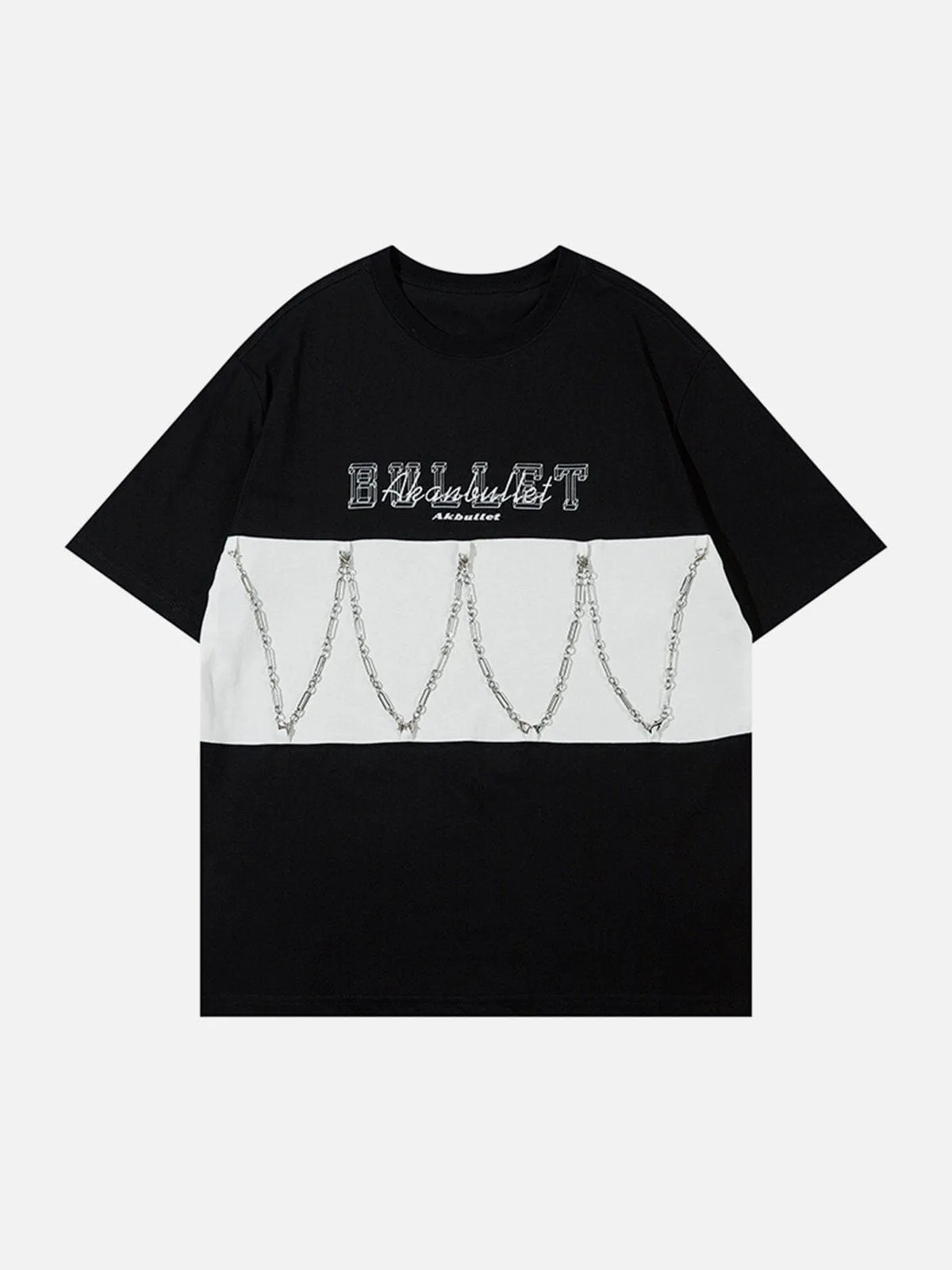 AlanBalen® - Chain Contrast Print Tee