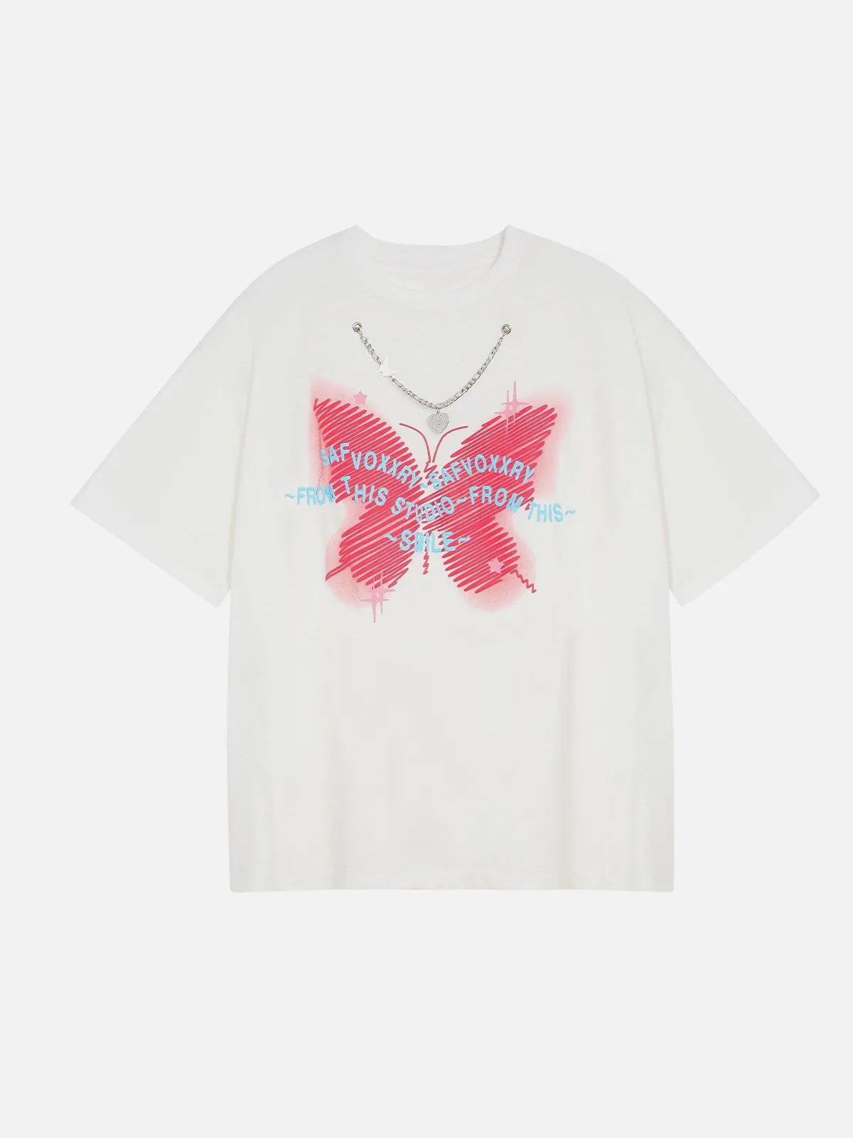 AlanBalen® - Doodle Butterfly Print Tee