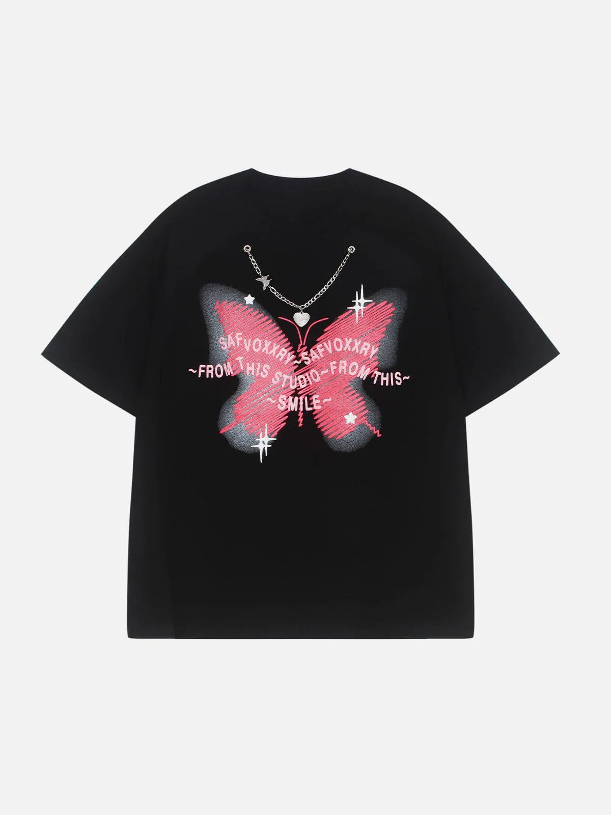 AlanBalen® - Doodle Butterfly Print Tee