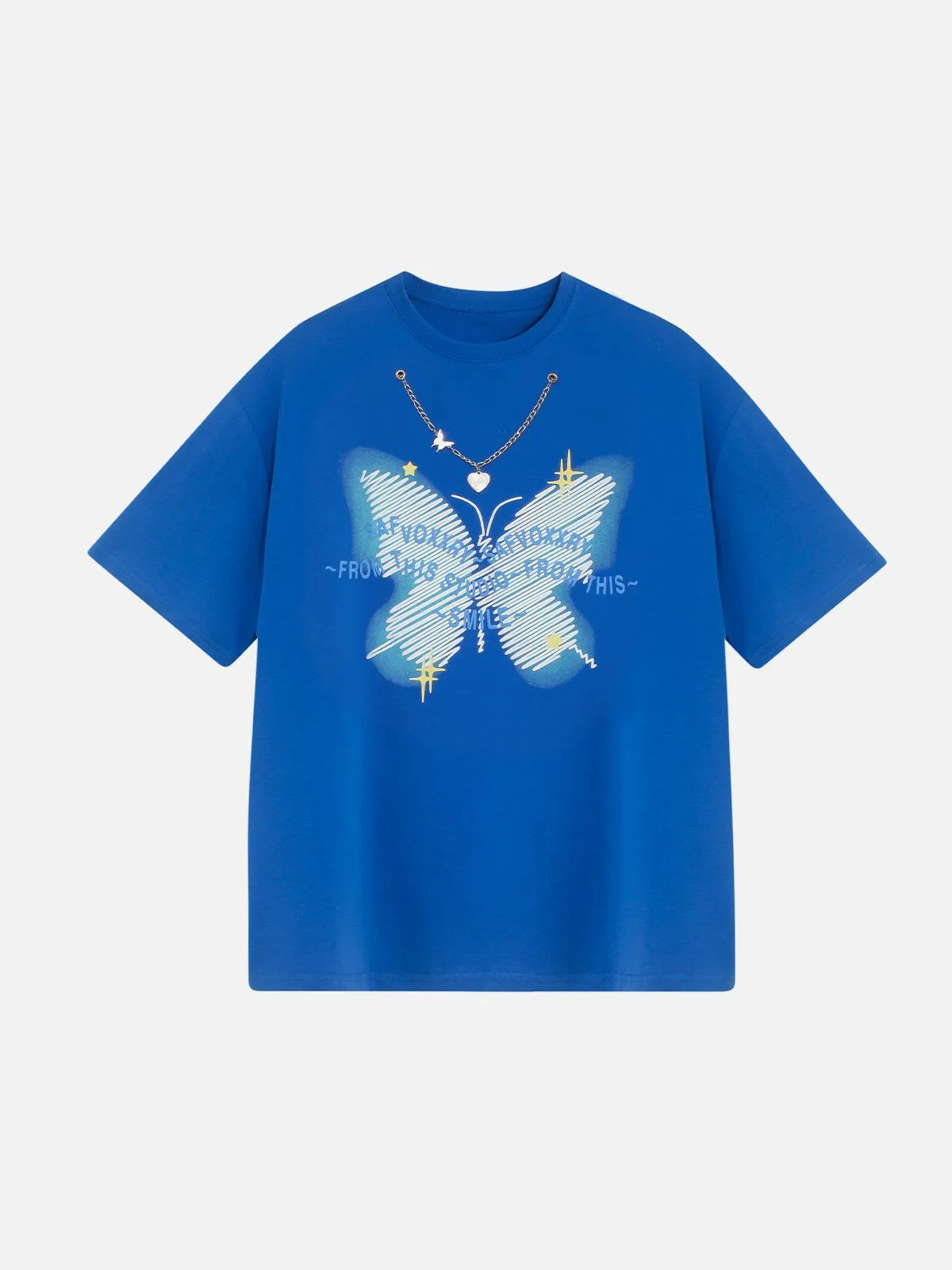 AlanBalen® - Doodle Butterfly Print Tee