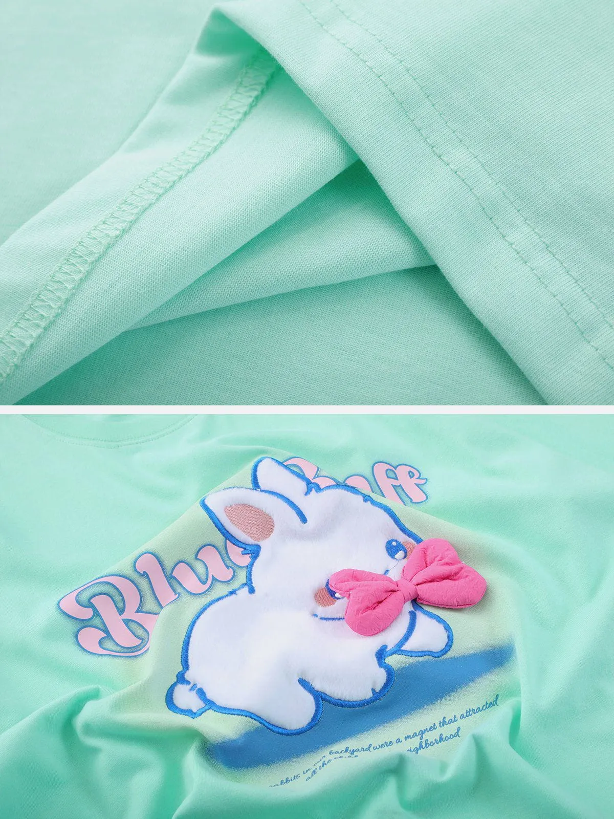 AlanBalen® - Embroidered Plush Rabbit Tee