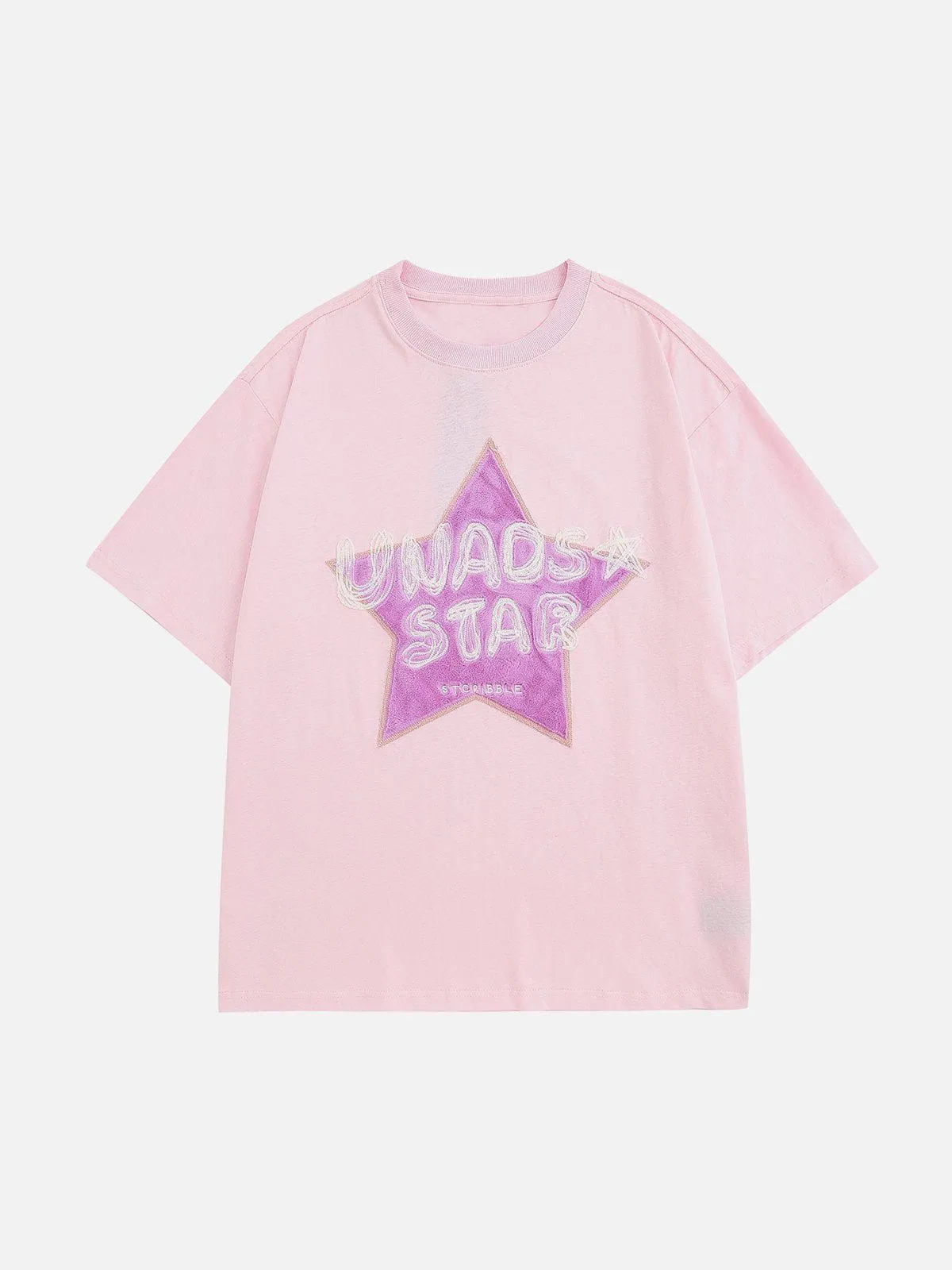 AlanBalen® - Flocking Star Embroidery Tee