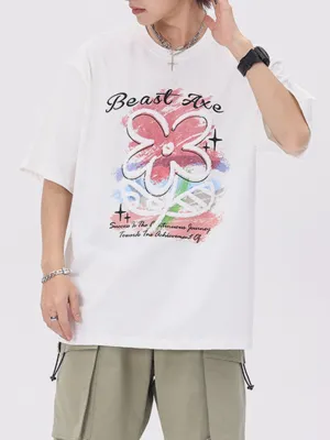 AlanBalen® - Flower Embroidery Tee