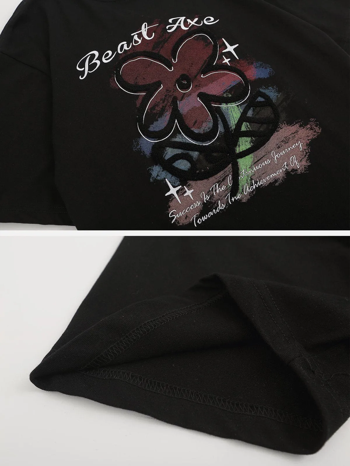 AlanBalen® - Flower Embroidery Tee