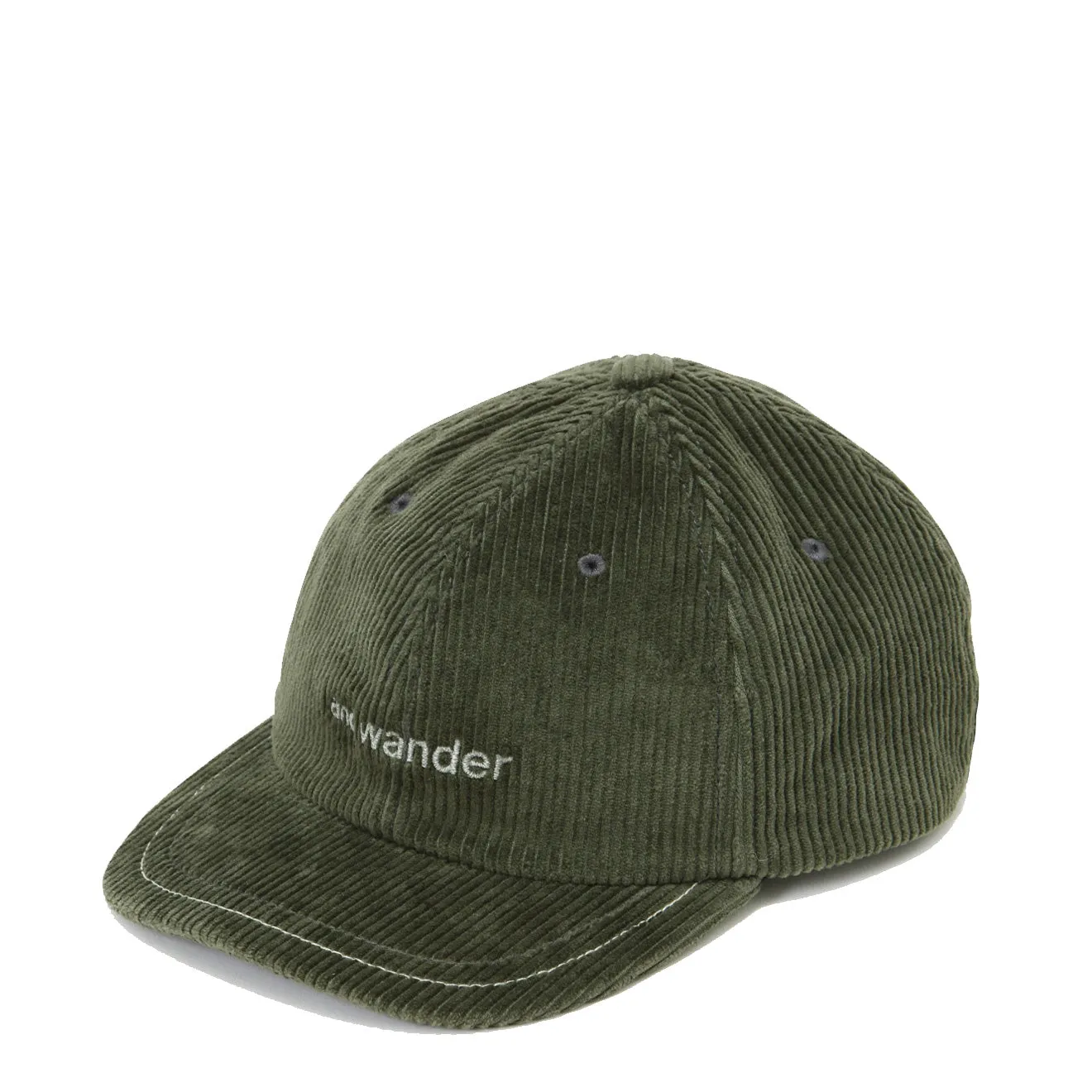 And Wander Corduroy Cap Green