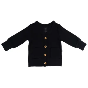 Bamboo Jersey Cardigan in Midnight