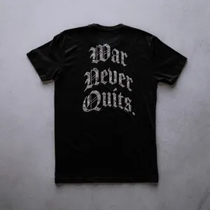 Durable Military Training Tee - War Never Quits Design