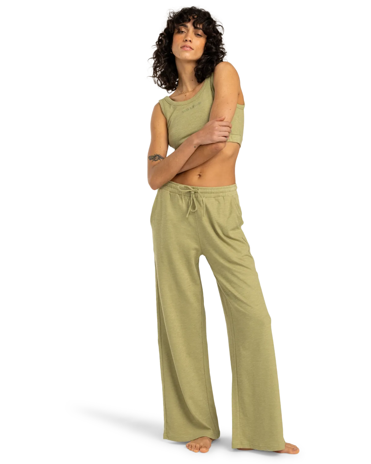 Beach Walk Trousers in Avocado