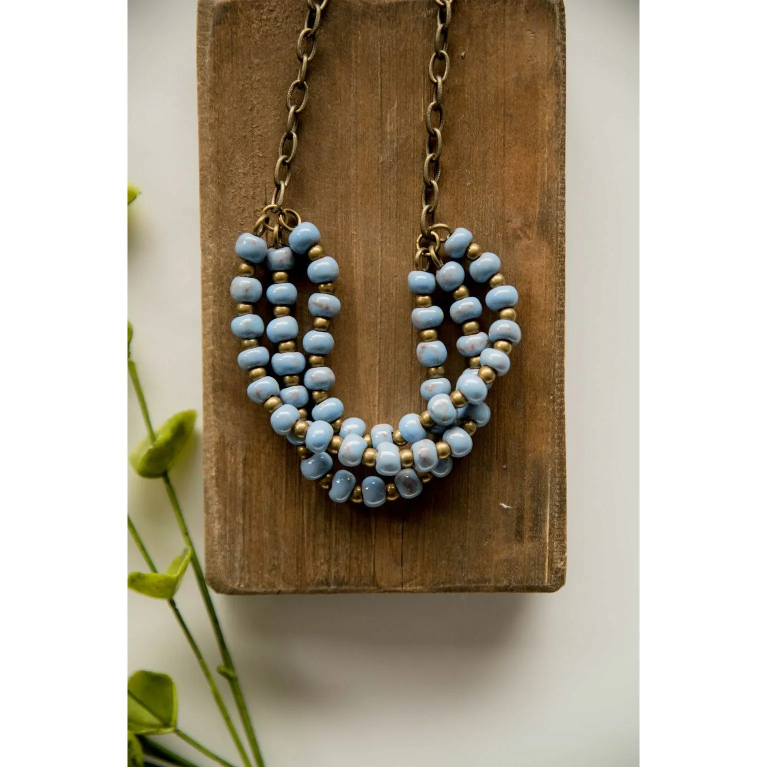 Bel Koz Triple Twist Clay Necklace