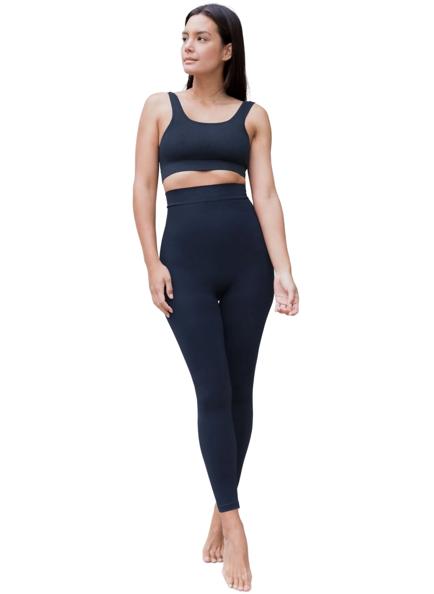 BLANQI Highwaist Postpartum & Nursing Support Legging - Navy