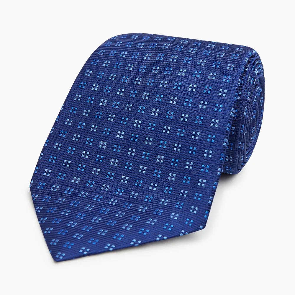 Blue Multi Dot Silk Tie