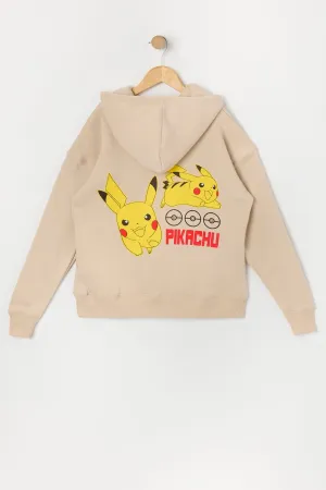 Boys Pikachu Graphic Fleece Hoodie