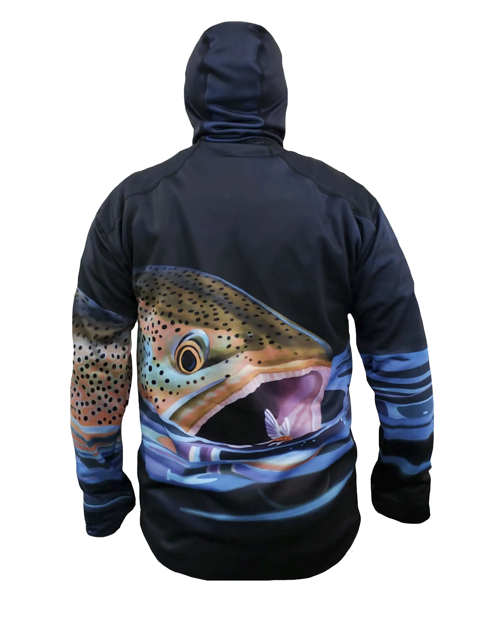 Brown Snack Heavyweight 1/4-Zip FlexShell Fishing Hoodie