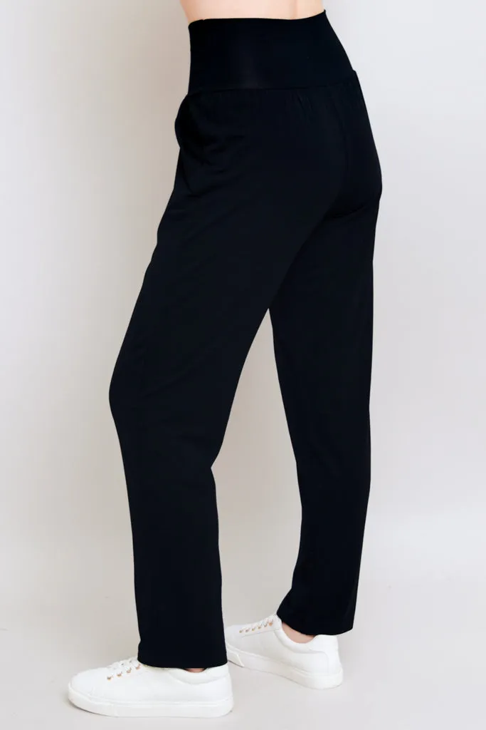 Clair Pant, Black, Bamboo