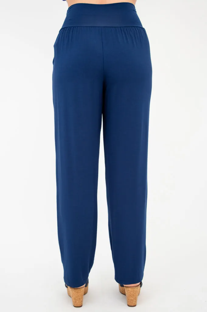 Clair Petite Pant, Indigo, Bamboo