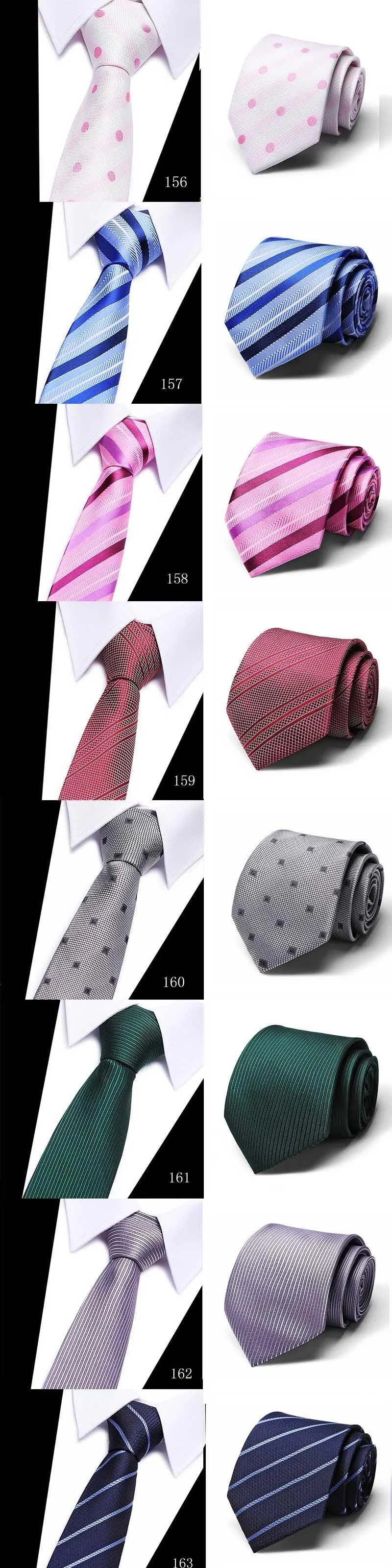 Colorful Silk Neck Ties Formal Professional Slim Ties