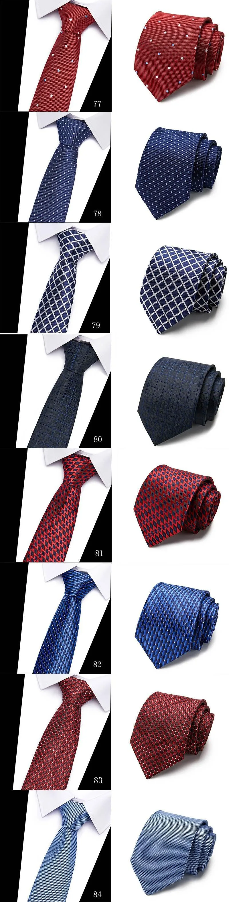 Colorful Silk Neck Ties Formal Professional Slim Ties