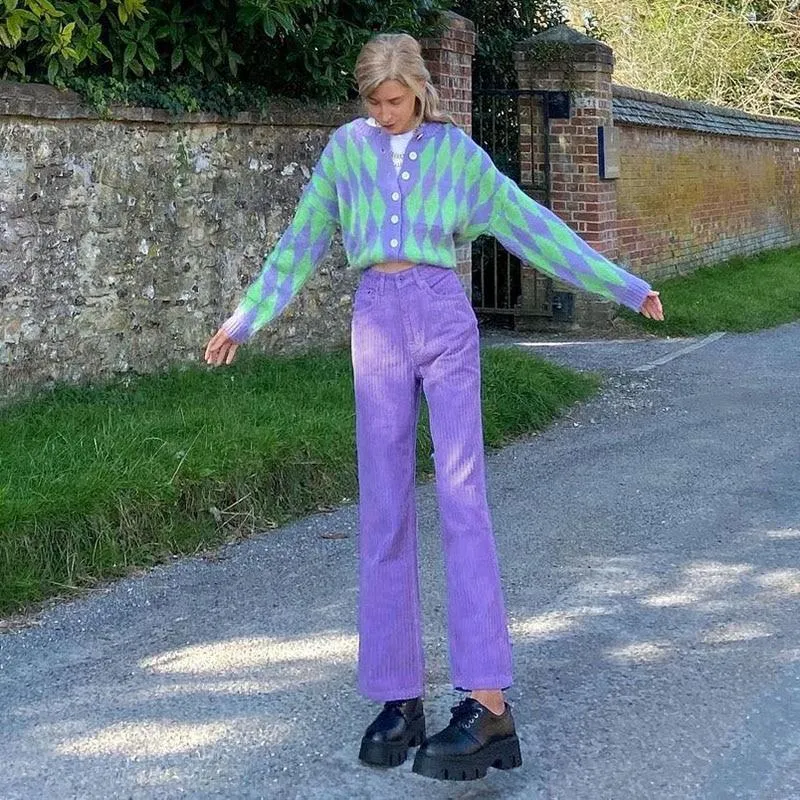 Corduroy Purple Pants