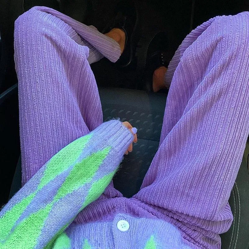 Corduroy Purple Pants