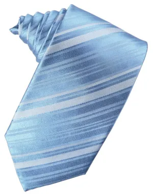 Cornflower Striped Silk Necktie