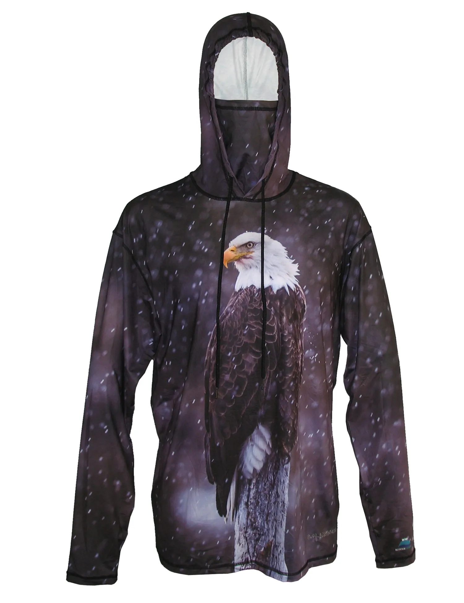 Eagle Sun Protective Wildlife Graphic Hoodie