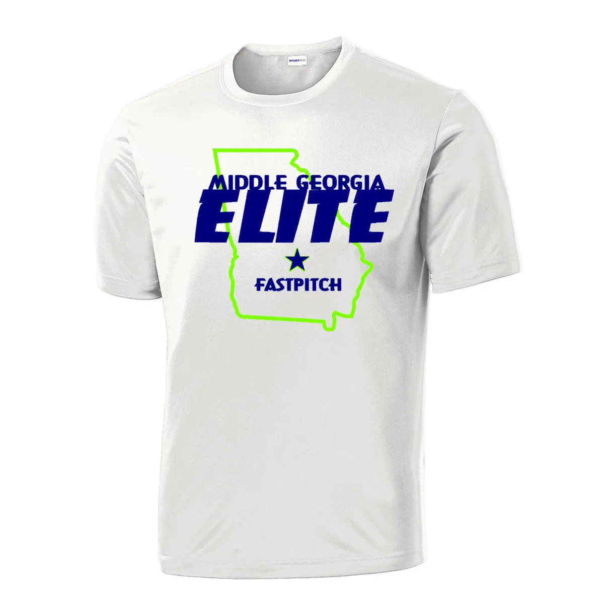 Elite - State Logo PosiCharge Drifit Tee (ST350/YST350) - White