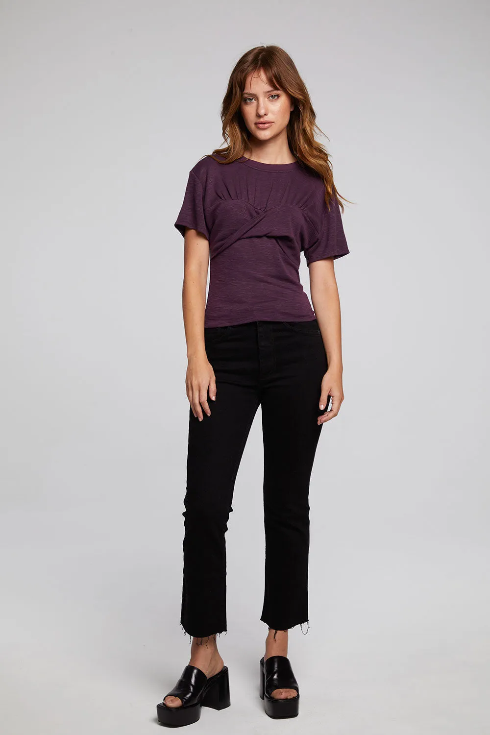 Evelynn Plum Perfect Tee