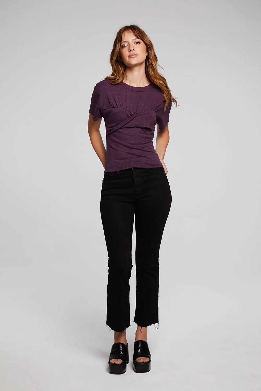 Evelynn Plum Perfect Tee