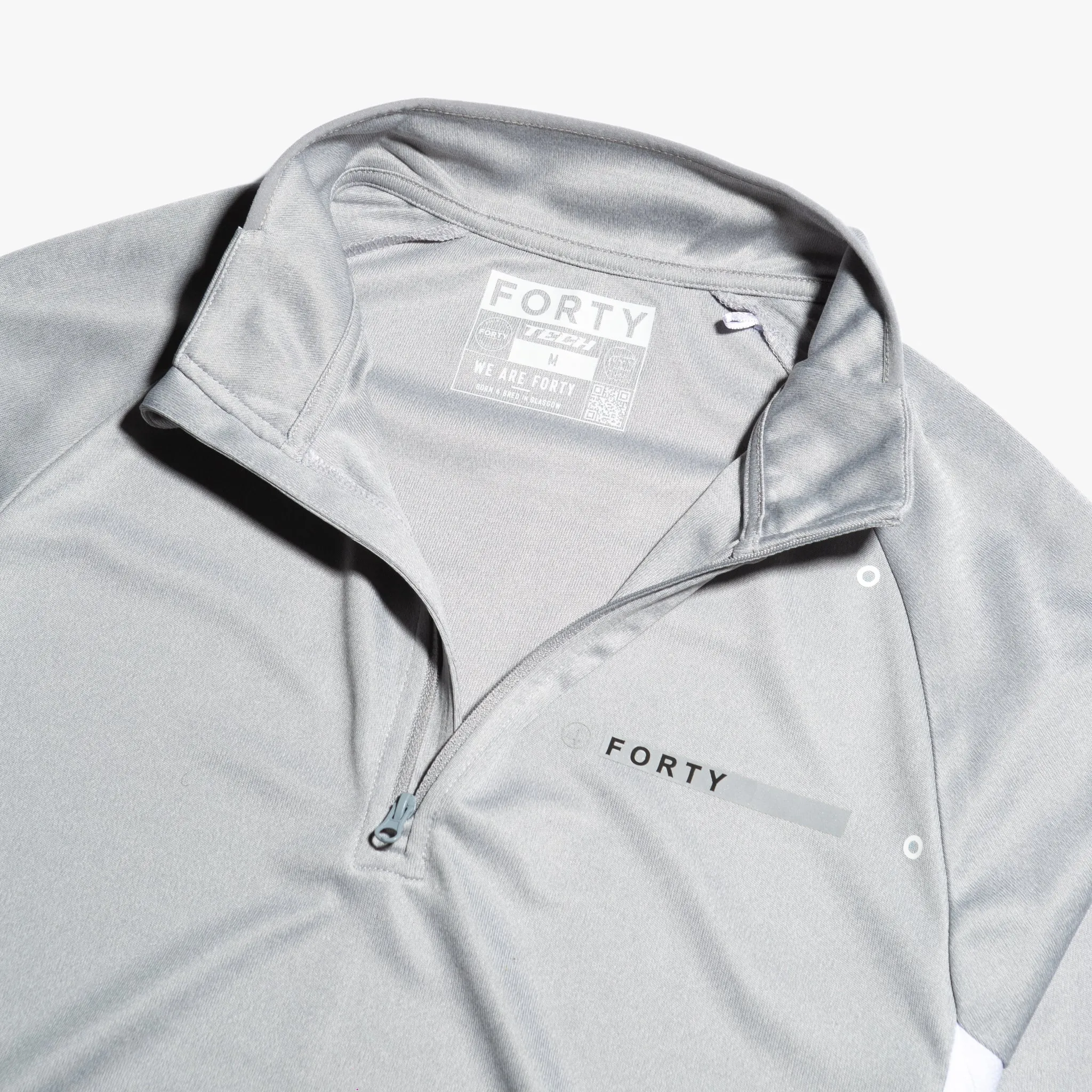 Foster 1/4 Zip Sports Tech (Grey/White)