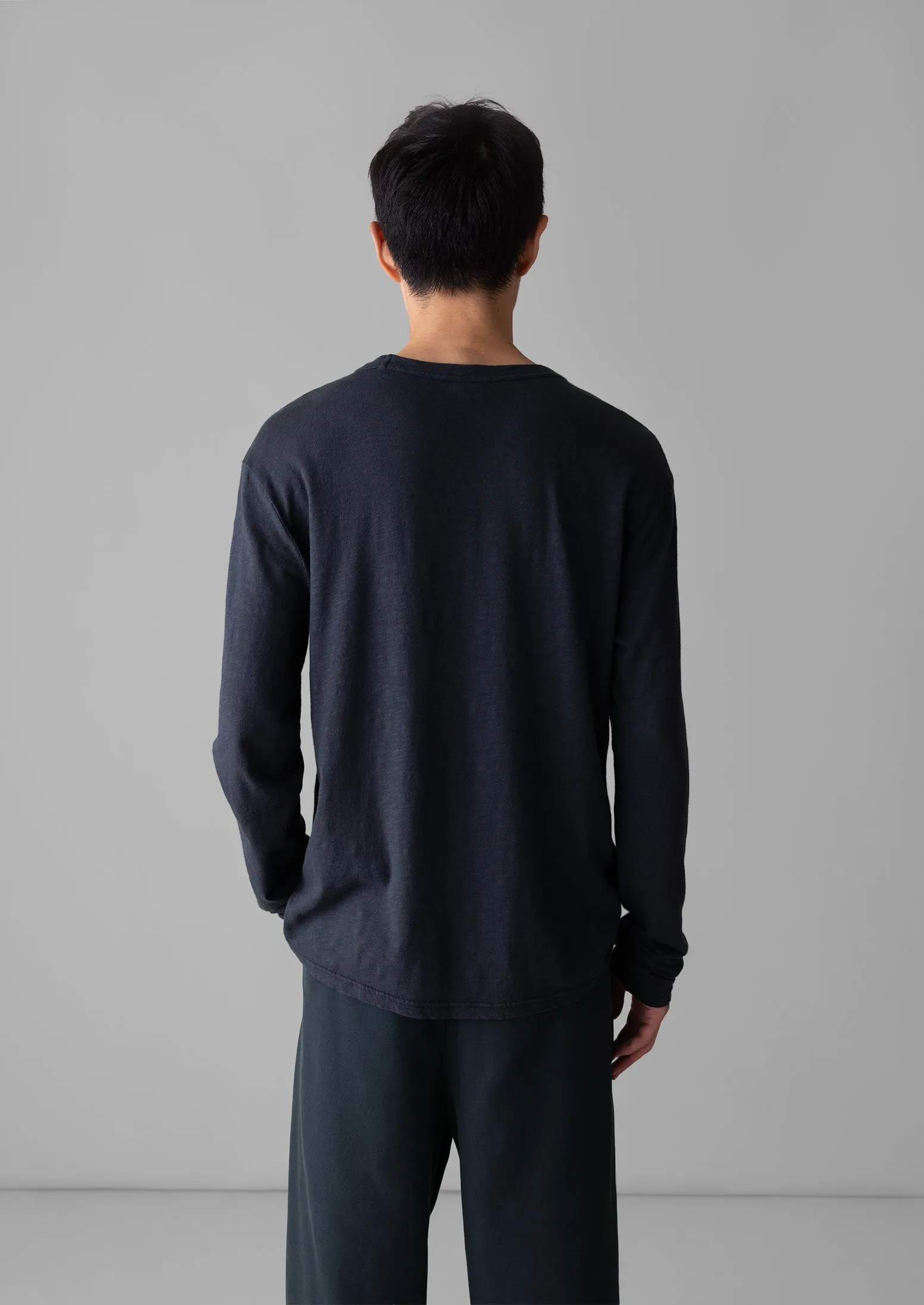 Frank Cotton Long Sleeve Tee | Prussian Blue