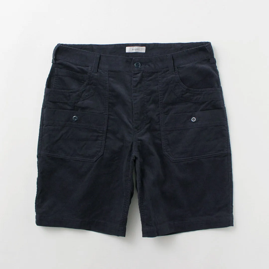 FUJITO / Summer corduroy Explorer Shorts