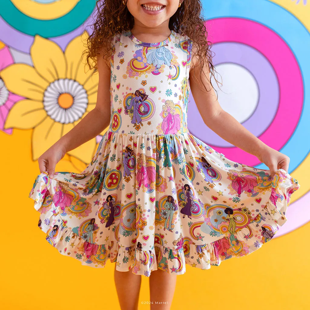 Groovy Barbie™ and Friends Racerback Ruffled Twirl Dress