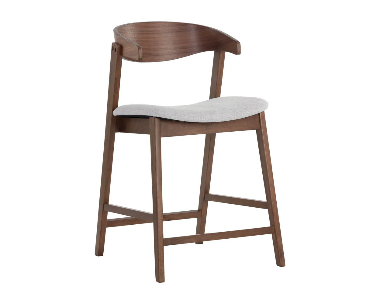 Haisley Counter Stool - Walnut