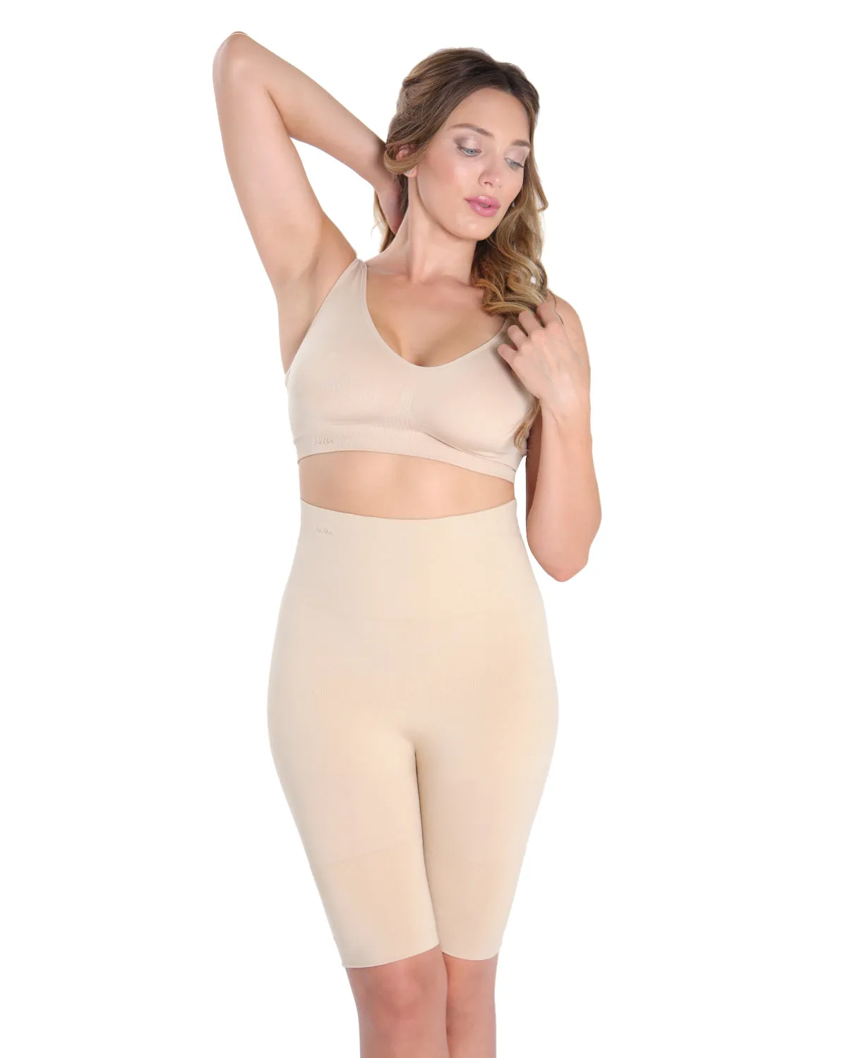 High-Waisted Seamless Firming Thigh Shaper