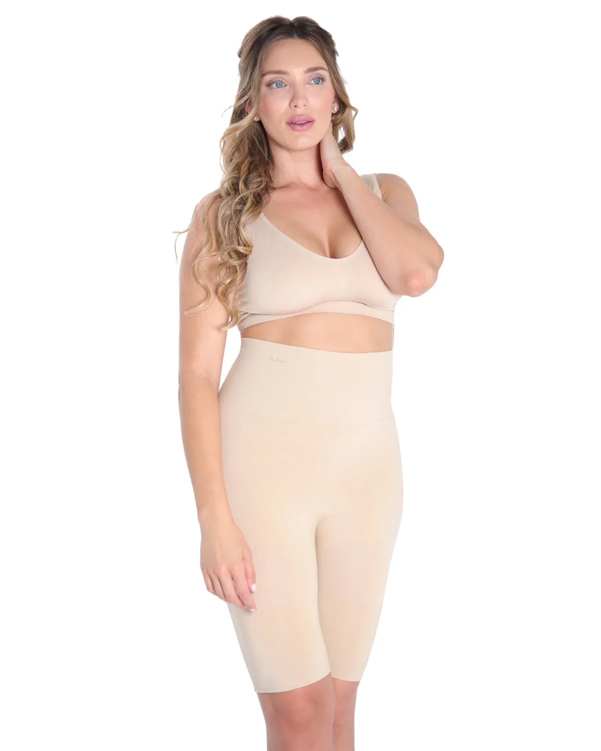 High-Waisted Seamless Firming Thigh Shaper