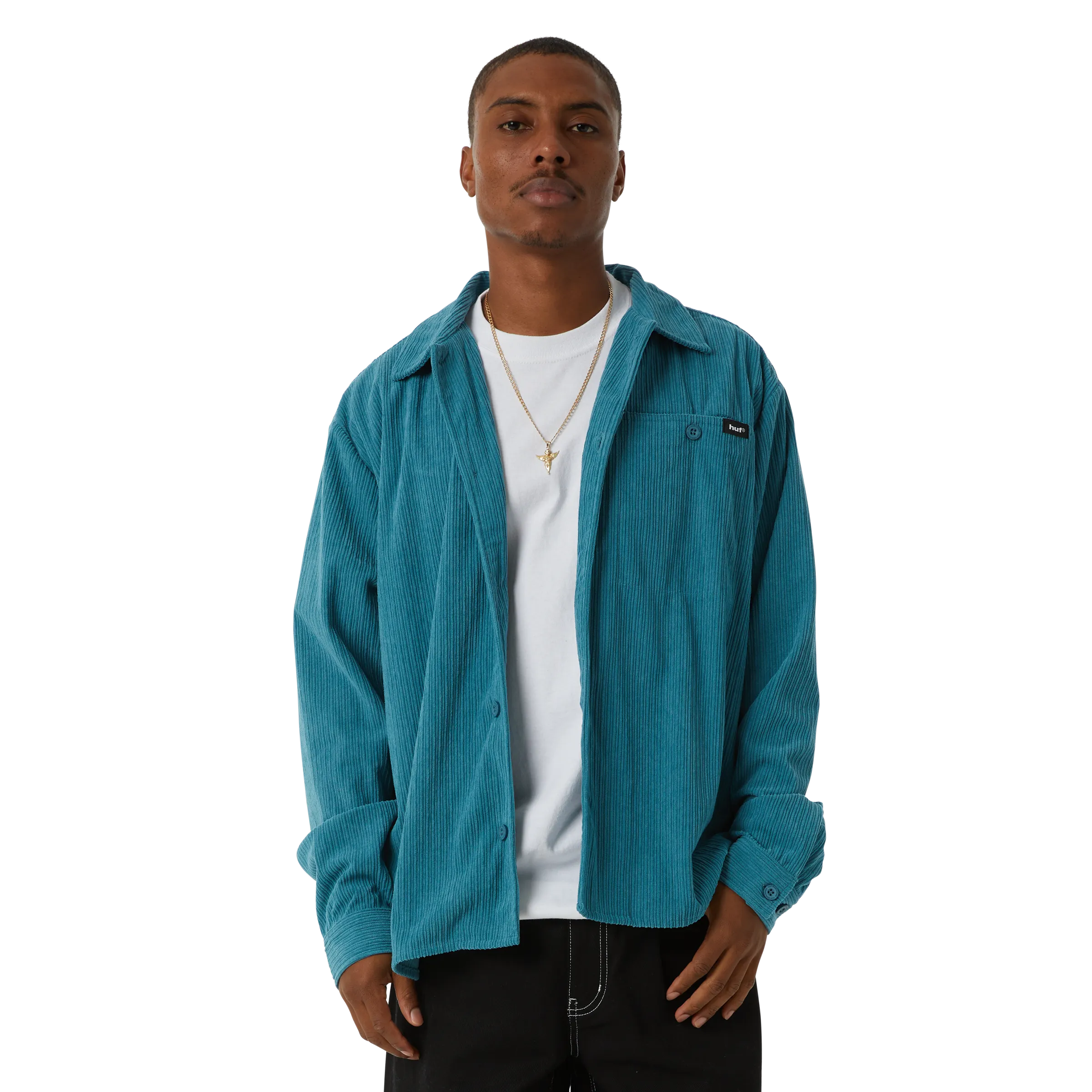 Huf Co Corduroy Overshirt (Dark Teal)