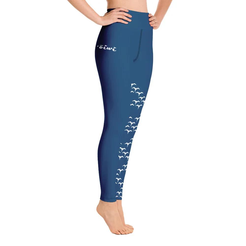 Iwa Birds Wahine Full Length High Waisted Legging