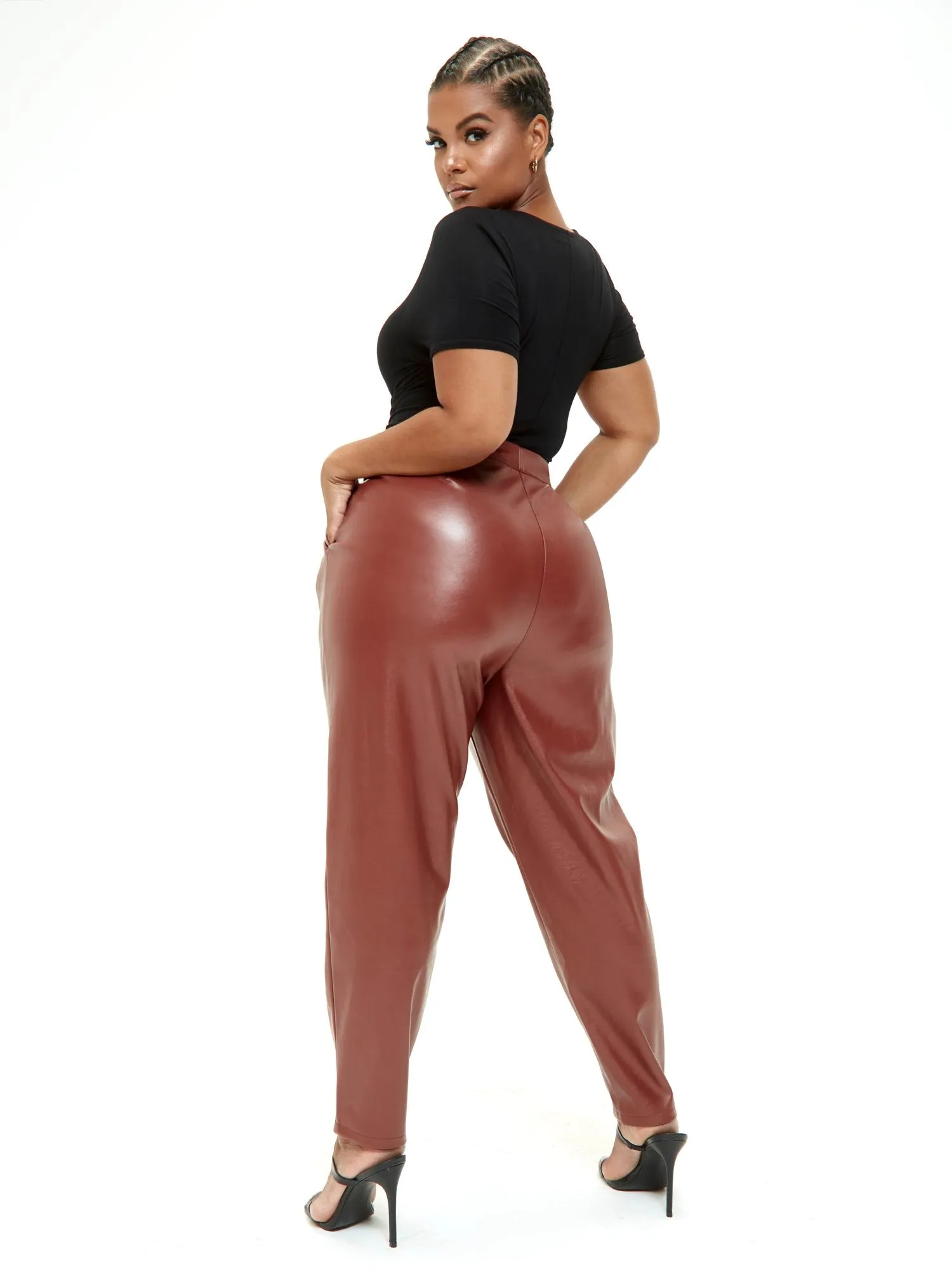 Janay Faux Leather Trousers