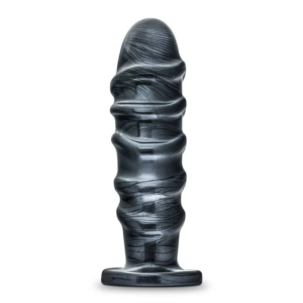 Jet By Blush® | Annihilator Carbon Metallic Black 11-Inch Anal Plug With Suction Cup Base