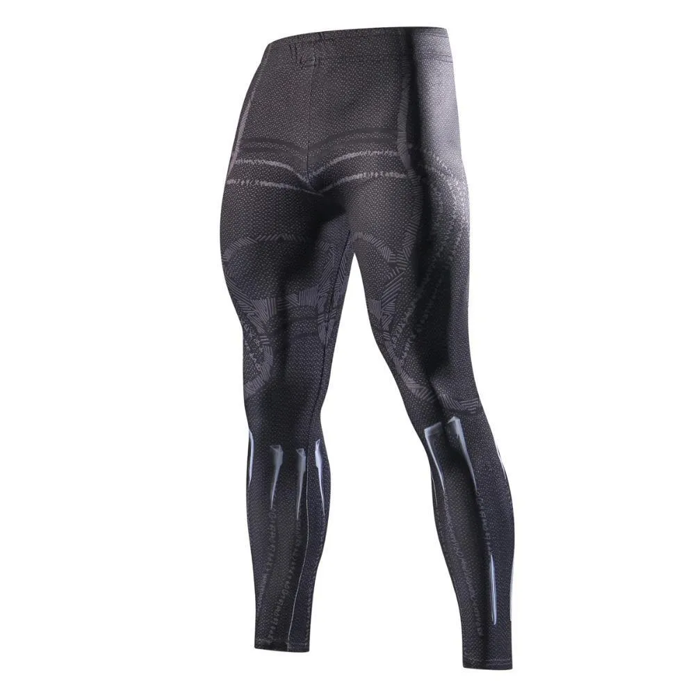 King T'CHALLA Compression Leggings for Men